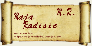 Maja Radišić vizit kartica